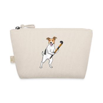 Jack Russel Terrier Feldhockey Feldhockeyschläger - Bio-Täschchen - Natur - Vorne