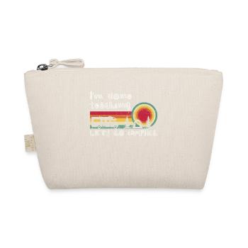Ich bin fertig mit dem Unterrichten von Let's Go Camping Teacher Summer - Bio-Täschchen - Natur - Vorne