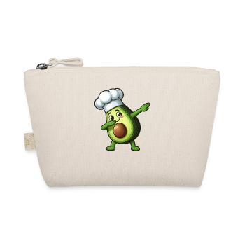 Cute Cartoon Avocado Cooking Kitchen Cooking - Organic Pouch - nature - Front