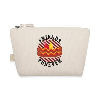 Hot Dog Adult Friends Forever - Organic Pouch - nature - Front
