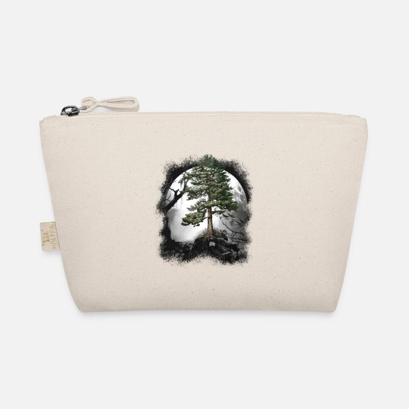 Forest Wilderness Coniferous Forest Tree Pine Halloween Trees Organic Pouch