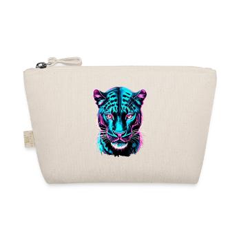 Neon Panther Facial - Cyber Futuristic Collection - Organic Pouch - nature - Front