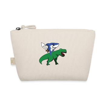T-shirt T-Rex Requin Équitation Requin Avec Épée Dino - Trousse biologique - nature - Devant