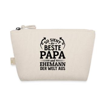 This is what the best daddy and husband in the world looks like - - Organic Pouch - nature - Front