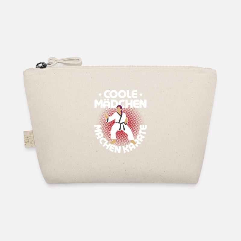 Coole Mädchen machen Karate Training Kampfsport Bio-Täschchen