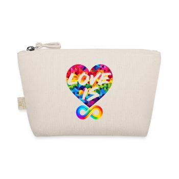 L’AMOUR EST INFINI, PUZZLE D’AMOUR, LGBTQIA+ - Trousse biologique - nature - Devant