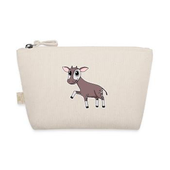 Okapi forest giraffe motif - Organic Pouch - nature - Front