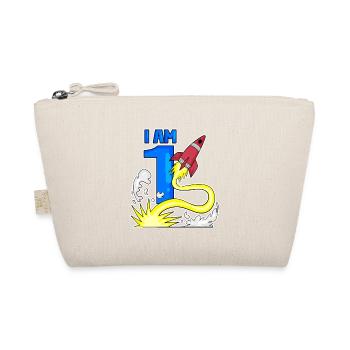 1 Jahre Geburtstag Junge Geschenk - Bio-Täschchen - Natur - Vorne