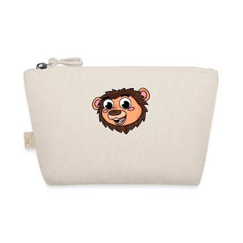Lion Head Animal - Organic Pouch - nature - Front