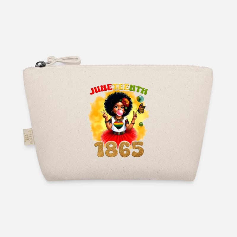 Juneteenth feiert 1865 süßes schwarzes Mädchen Bio-Täschchen