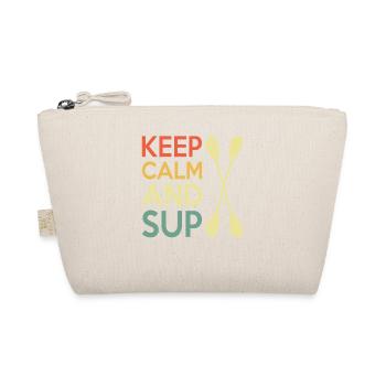 Casual Paddleboard Quote Design - Organic Pouch - nature - Front