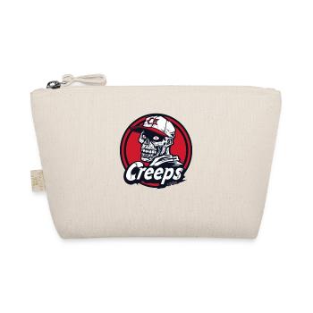 Funny Baseball Logo: Skull and Creeps - Organic Pouch - nature - Front
