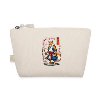 Kitsune Samurai Fox Vintage Ukiyo-e Style - Trousse biologique - nature - Devant