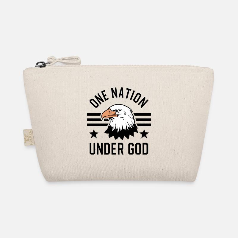 Amerika USA Spruch One Nation Under God 4th July Bio-Täschchen