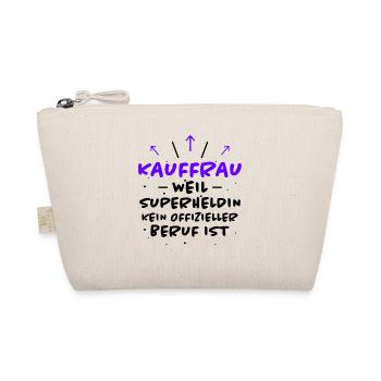 Kauffrau Spruch Verkäuferin Witz Kauffrau Geschenk - Bio-Täschchen - Natur - Vorne