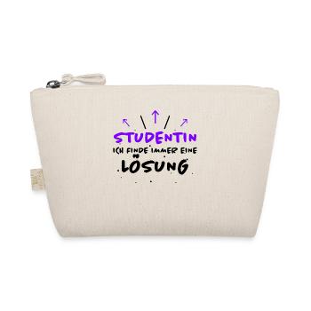 Studentin Spruch Universität Studentin Geschenk - Bio-Täschchen - Natur - Vorne