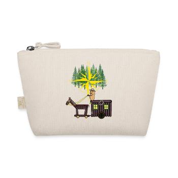Peanut Compass Travel Horse Camping Adventure - Organic Pouch - nature - Front