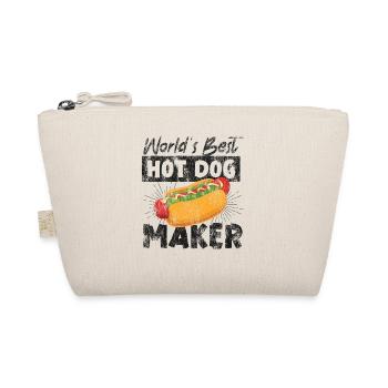 Hot Dog Adult Vintage World's Best - Organic Pouch - nature - Front