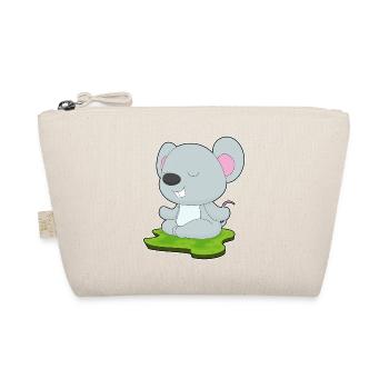 Mouse Yoga Fitness Meditation - Organic Pouch - nature - Front
