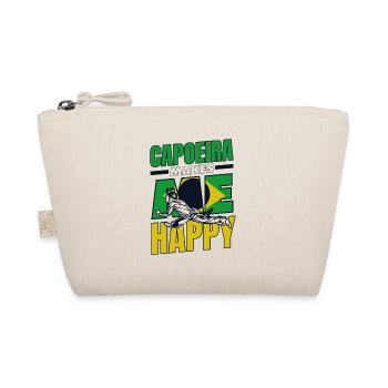 Capoeira Makes Me Happy Capoeirista Ginga Dance - Organic Pouch - nature - Front
