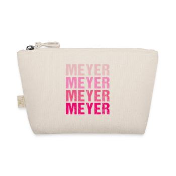 Meyer Familienname Team Retro Geschenkidee - Bio-Täschchen - Natur - Vorne
