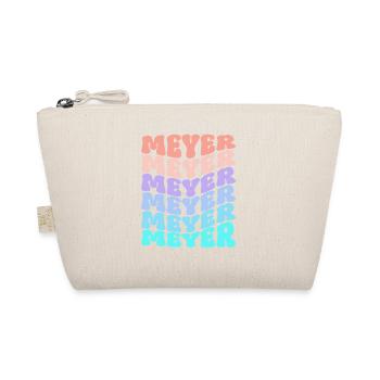 Cadeau de nom de famille rétro Meyer - Trousse biologique - nature - Devant