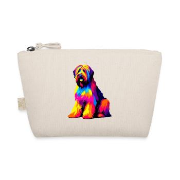 Colorful Pop Art Briard Briards - Organic Pouch - nature - Front