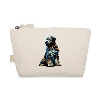 Polygon Art Briard Briards - Organic Pouch - nature - Front