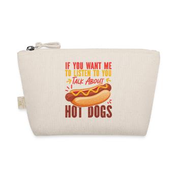 Hot Dog Adult If You Want Me To - Bio-Täschchen - Natur - Vorne