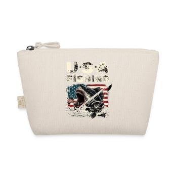 USA Fishing Vintage Monster Shark - Organic Pouch - nature - Front