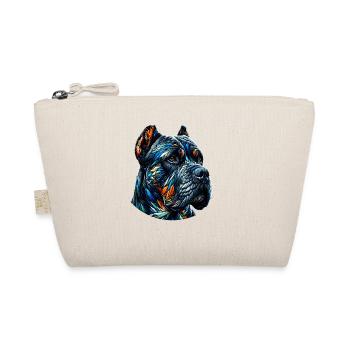 Polygon Art Cane Corso Italienischer Mastiff - Bio-Täschchen - Natur - Vorne