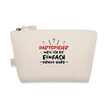 Dartspieler Spruch Darter Fun Dartspieler Geschenk - Bio-Täschchen - Natur - Vorne