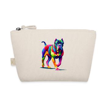 Bunte Pop Art Cane Corso Italienischer Mastiff - Bio-Täschchen - Natur - Vorne