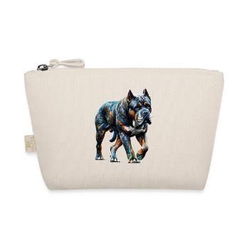 Polygon Art Cane Corso Italienischer Mastiff - Bio-Täschchen - Natur - Vorne