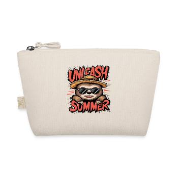 Summer Vibes Sloth Wears Sunglasses - Organic Pouch - nature - Front