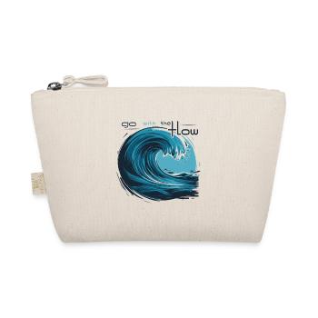 WAVE. OCEAN. GO WITH THE FLOW - Organic Pouch - nature - Front