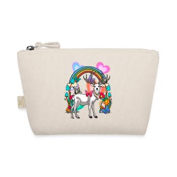 Rainbow Deer Deer Nature Spring - Organic Pouch - nature - Front