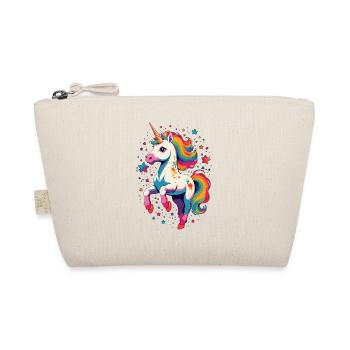 Unicorn Lover Design Funny Unicorns - Organic Pouch - nature - Front