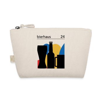 bauhaus minimalism beer beer forge - Organic Pouch - nature - Front