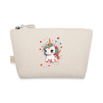 Unicorn Lover Design Funny Unicorns - Organic Pouch - nature - Front