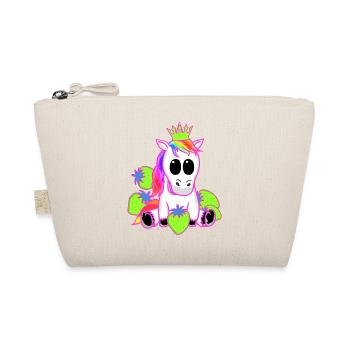 Unicorn Unicorns Strawberry Princess Mythical Animal - Organic Pouch - nature - Front