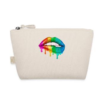 Gender Lesben, Schwule, Trans, Queer Regenbogen - Bio-Täschchen - Natur - Vorne