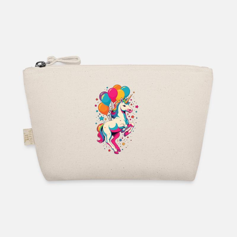 Lustige Einhörner Süßes Einhorn Mädchen Design Bio-Täschchen