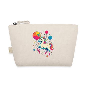 Licornes drôles Jolie fille licorne - Trousse biologique - nature - Devant