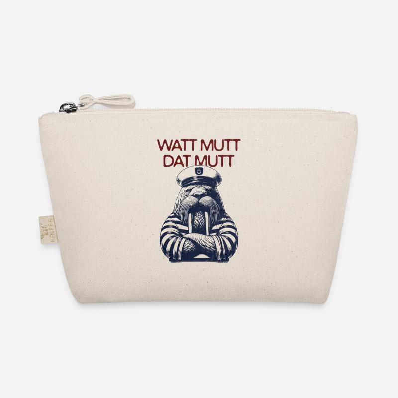 Watt Mutt dat Mutt - Walross Kapitän - Bio-Täschchen - Natur