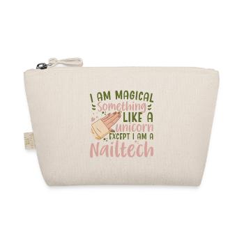 I'm A Magical Unicorn Nail Tech - Organic Pouch - nature - Front