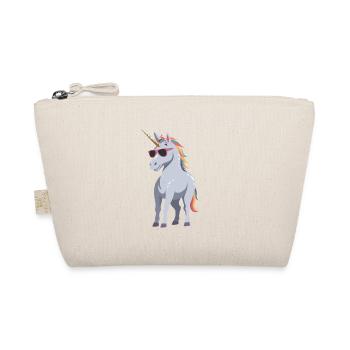 Papa Einhorn Lustiges Vatertag Design - Bio-Täschchen - Natur - Vorne