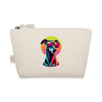 Retro Sunset Sunglasses Italian Greyhound Italian - Organic Pouch - nature - Front