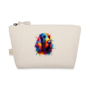 Colorful Splash Art Italian Spinone Italiano - Organic Pouch - nature - Front