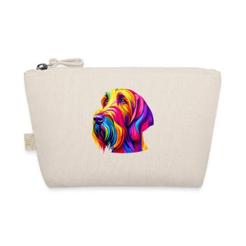 Farbenfrohe Pop Art Italienisch Spinone Italiano - Bio-Täschchen - Natur - Vorne